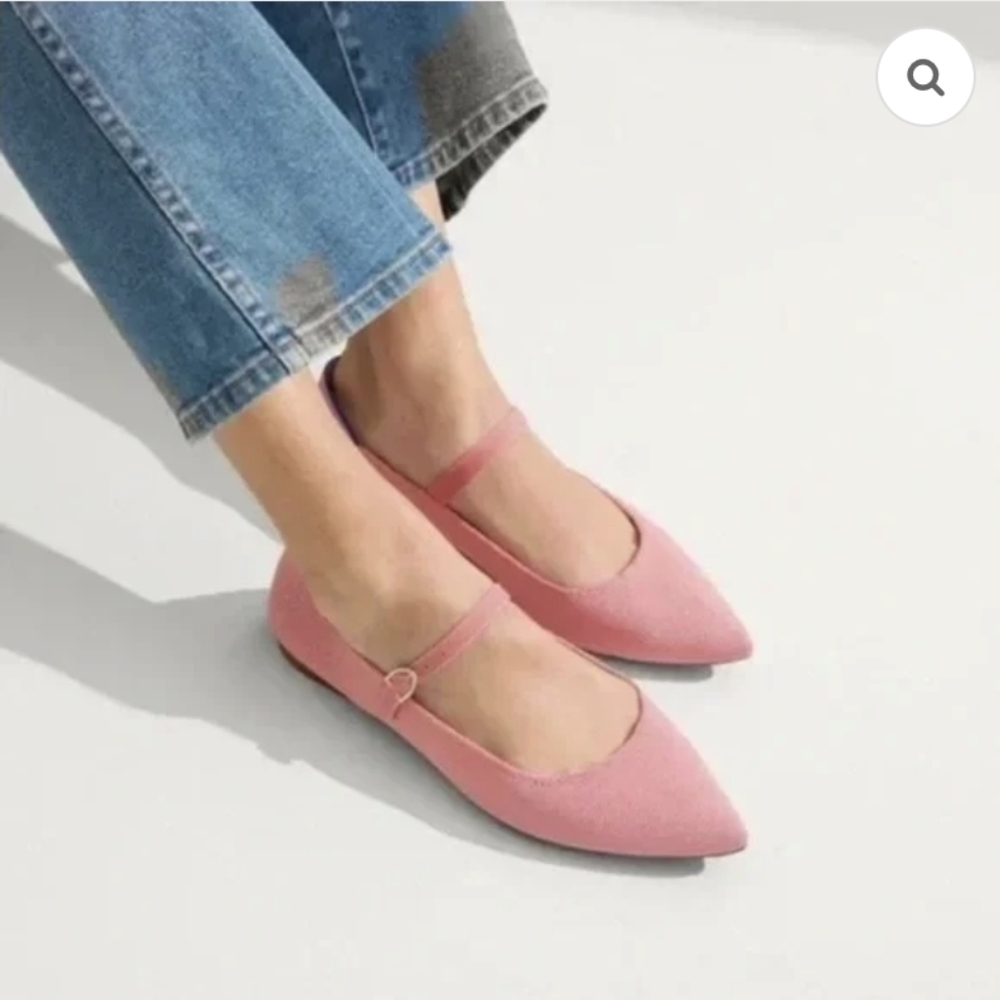 NIB ROTHY’S The Point Mary Jane II in Tulip Pink size 9.5
